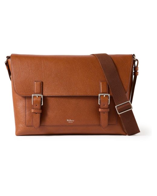 Mulberry Brown Chiltern Full-grain Oak Legacy Nvt Leather Messenger Bag for men