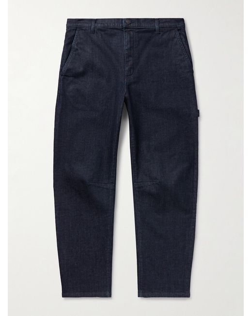 Nili Lotan Blue Carpenter Straight-Leg Cropped Jeans for men