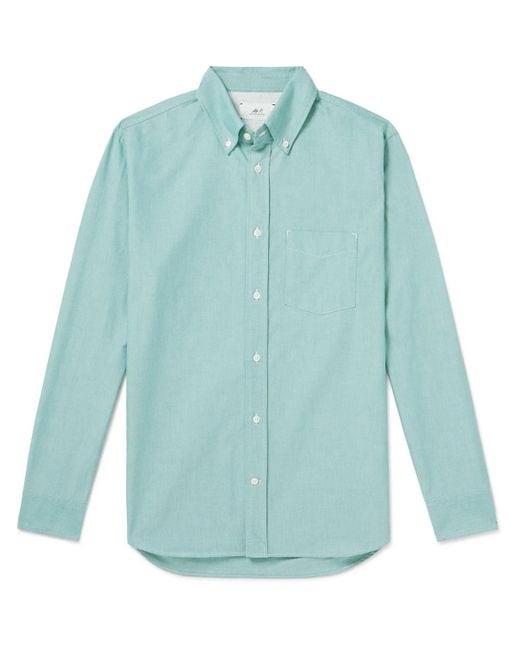 Button-Down Collar Cotton Oxford Shirt
