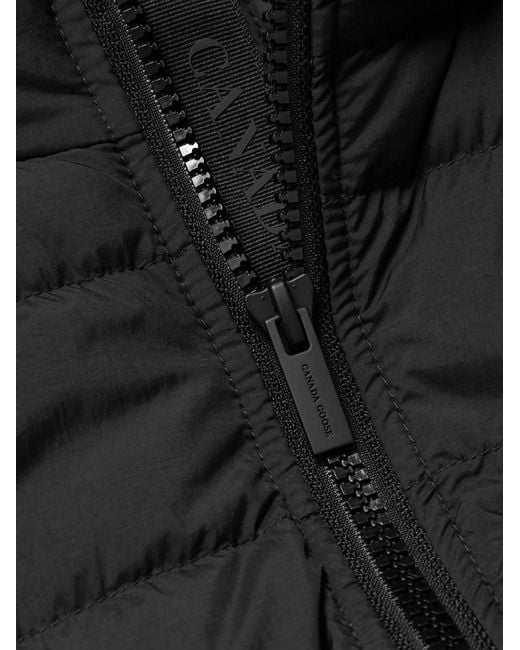 Canada Goose Black Crofton Logo-appliquéd Quilted Enduraluxe® Down Jacket for men