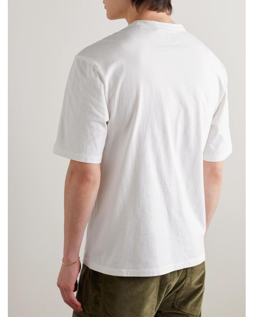 Officine Generale Benny T-Shirt aus Baumwoll-Jersey in White für Herren