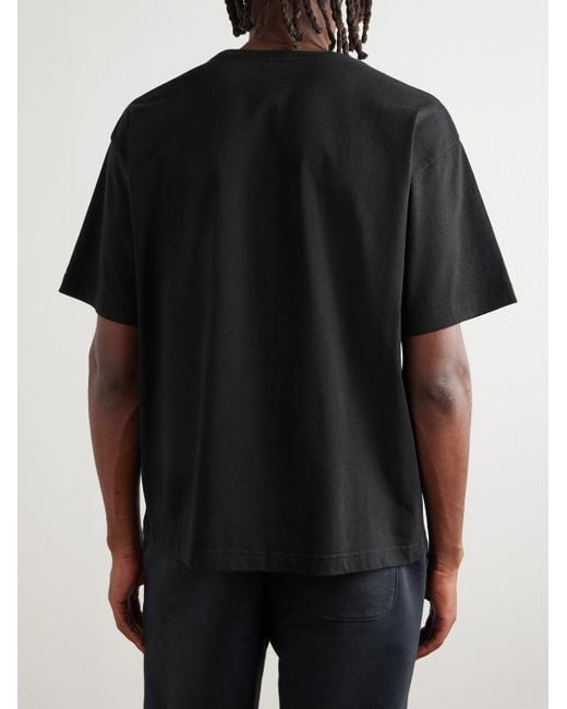 Aimé Leon Dore Black Logo-Print Cotton-Jersey T-Shirt for men