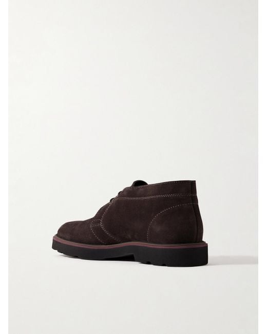 Paul Smith Brown Karr Suede Chukka Boots for men