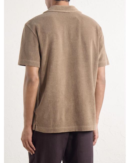 Orlebar Brown Natural Cotton-terry Polo-shirt for men