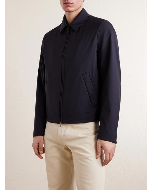Loro Piana Blue Mathis Windwishtm Blouson Jacket for men