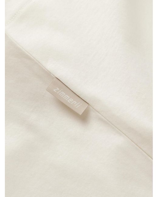 Zimmerli of Switzerland T-Shirt aus Sea-Island-Baumwoll-Jersey in White für Herren