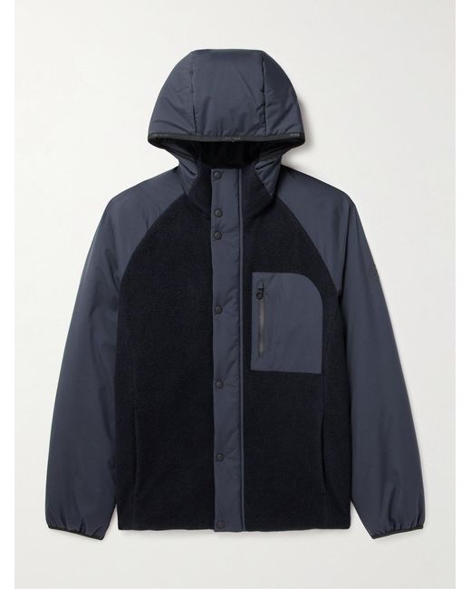 Loro Piana Blue Apo Panelled Storm System® Cashmere-jersey Hooded Ski Jacket for men