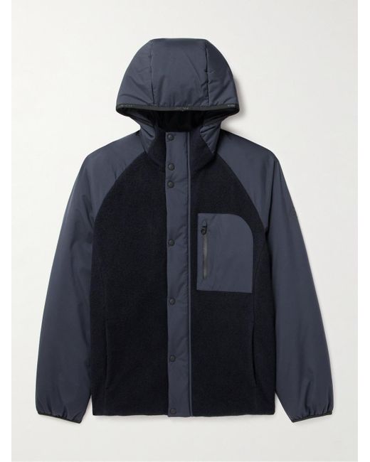 Loro Piana Blue Apo Panelled Storm System® Cashmere-jersey Hooded Ski Jacket for men