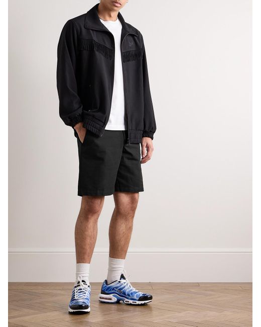 Nike Club gerade geschnittene Shorts aus Baumwoll-Canvas mit Logostickerei in Black für Herren