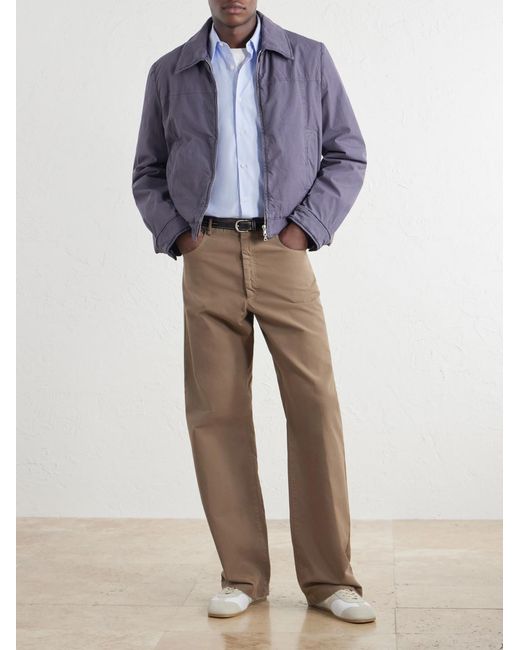 Dries Van Noten Natural Straight-Leg Cotton Trousers for men