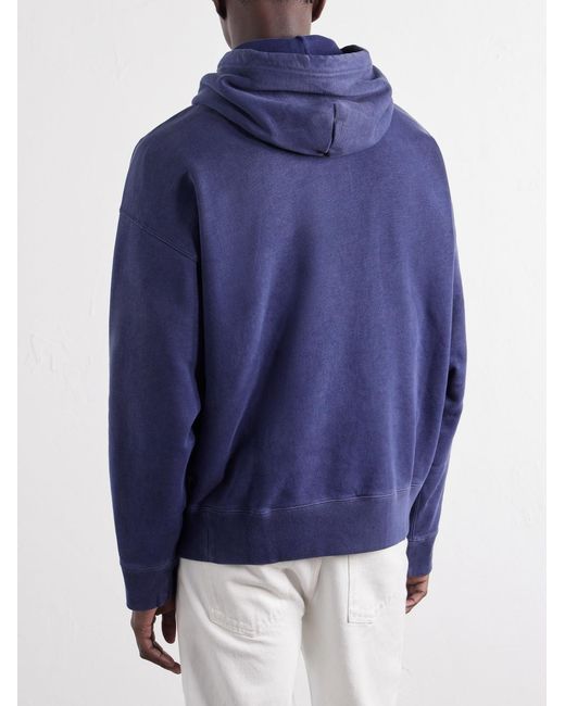 Polo Ralph Lauren Blue Logo-Print Cotton-Jersey Hoodie for men