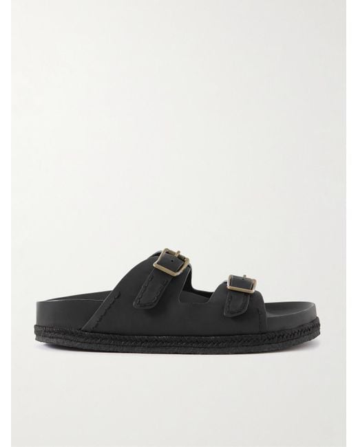 Polo Ralph Lauren Black Leather Turbach Sandals for men