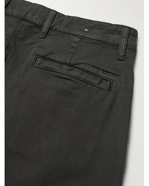NN07 Gray Aden 1923 Straight-Leg Organic Cotton-Blend Twill Trousers for men