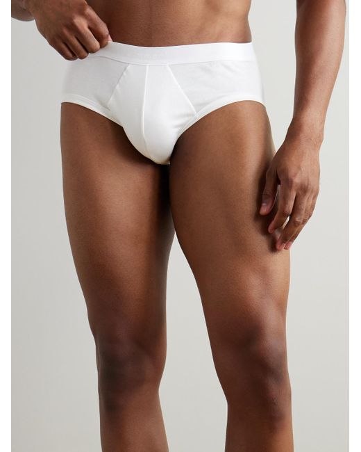 Zimmerli of Switzerland White Sea Island Cotton Briefs for men