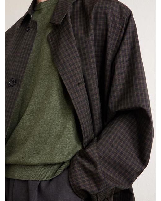Piacenza 1733 Green Silk And Linen-blend Sweater for men