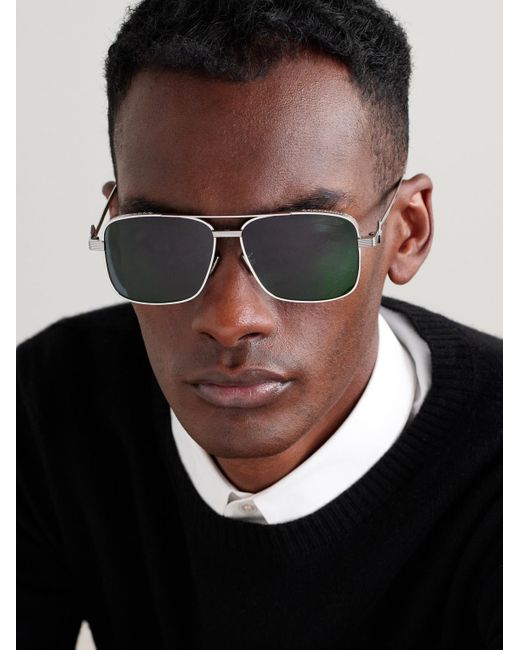 Dior Green Cd Diamond S9U Square-Frame-Tone Sunglasses for men