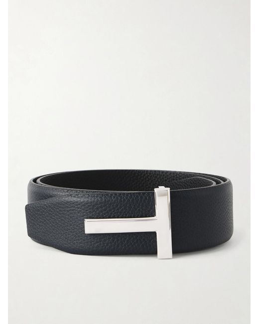 Tom Ford Black 4Cm Reversible Leather Belt for men