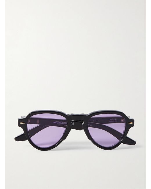 Jacques Marie Mage Blue Hatfield D-frame Acetate Sunglasses for men