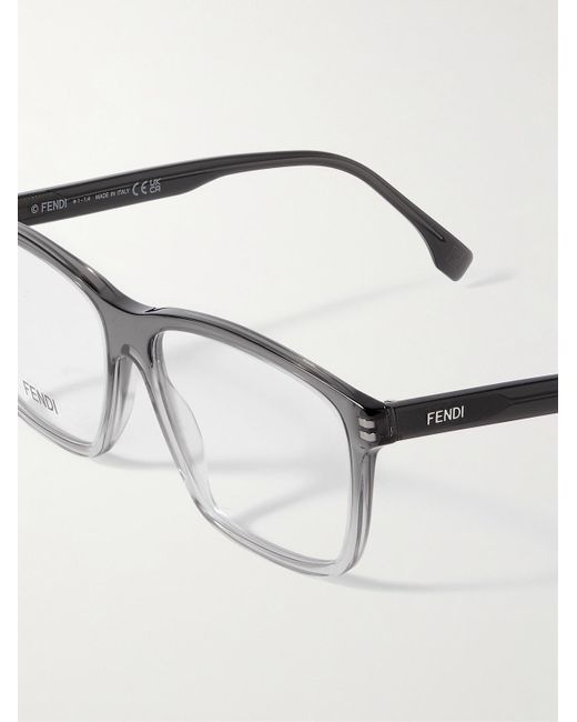 Fendi Fine Brille mit D-Rahmen aus Azetat in Natural für Herren