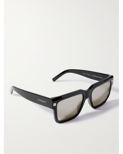 Givenchy GV Day Sonnenbrille mit eckigem Rahmen aus Azetat und verspiegelten Gläsern in Black für Herren