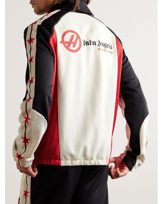 Palm Angels Haas F1 Trainingsjacke aus Jersey mit Logostickerei in Red für Herren