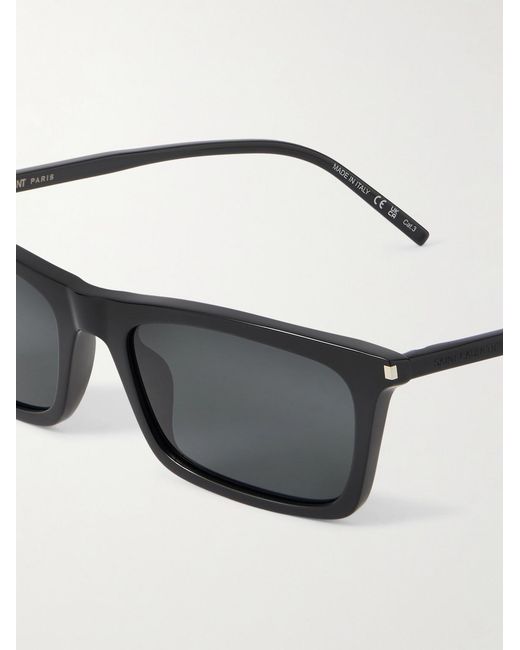 Saint Laurent Gray Betty Square-frame Acetate Sunglasses for men