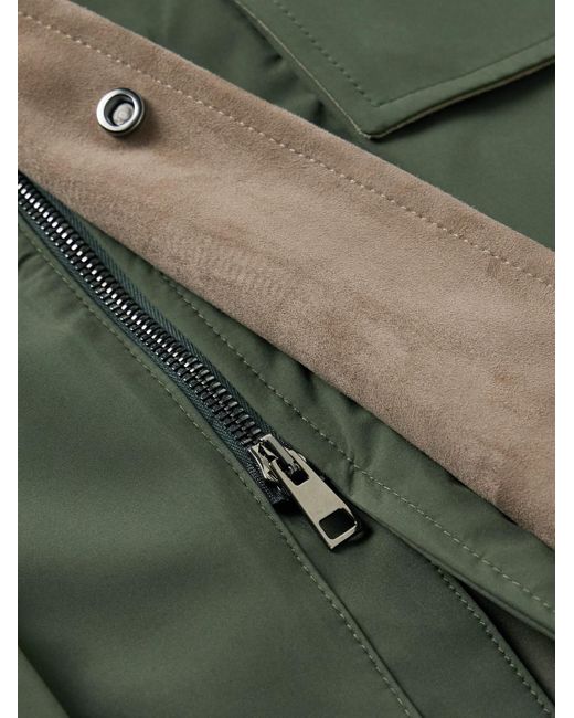 Saman Amel Green City Nylon Jacket for men