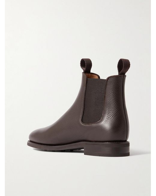 Morjas Black Full-grain Leather Chelsea Boots for men