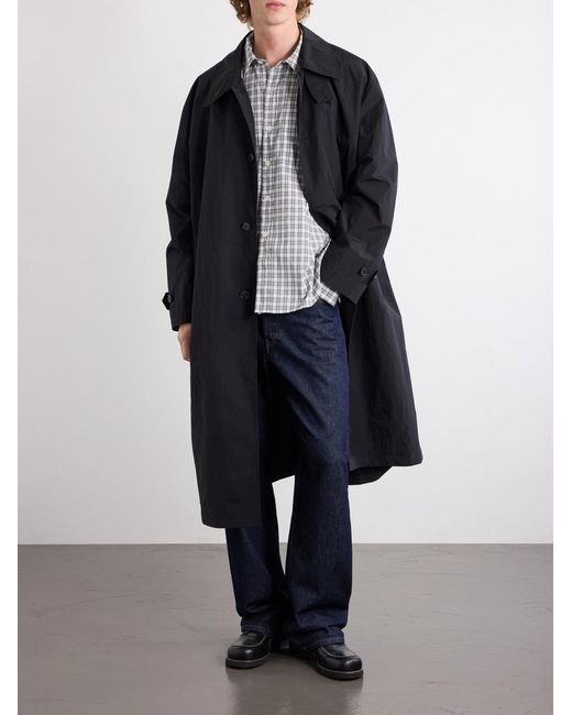 mfpen Black Venture Woven Coat for men