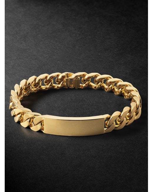 SHAY Metallic 18-Karat Chain Bracelet for men