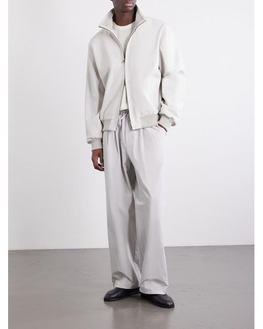 Aimé Leon Dore White Suede Jacket for men