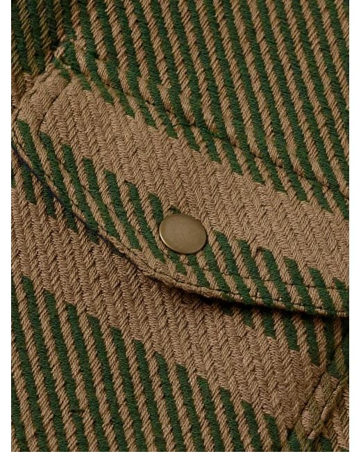 Corridor NYC Green Checked Cotton-Twill Jacket for men