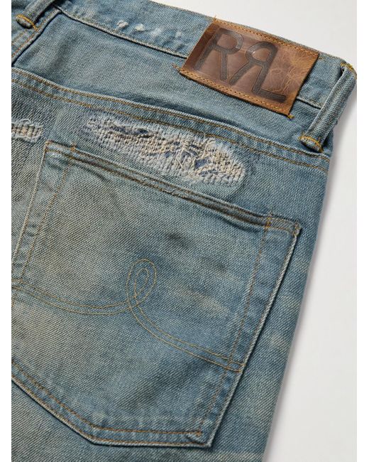 Jeans A Gamba Dritta di RRL in Blue da Uomo