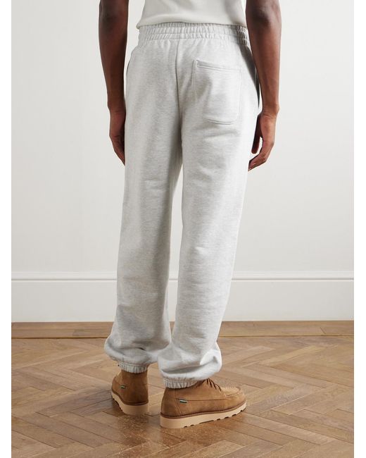 Aimé Leon Dore White Straight-Leg Logo-Print Cotton-Jersey Sweatpants for men