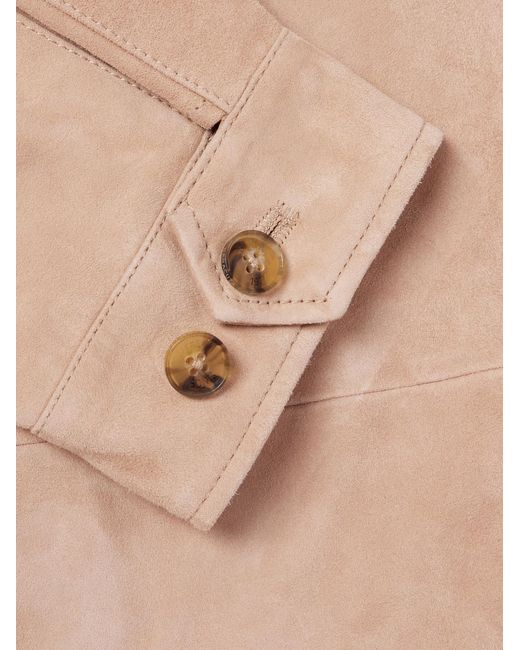 Baracuta Natural Suede Shirt Jacket for men