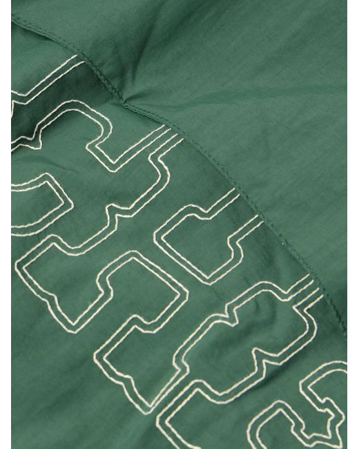 CHERRY LA Green Logo-embroidered Nylon Bomber Jacket for men