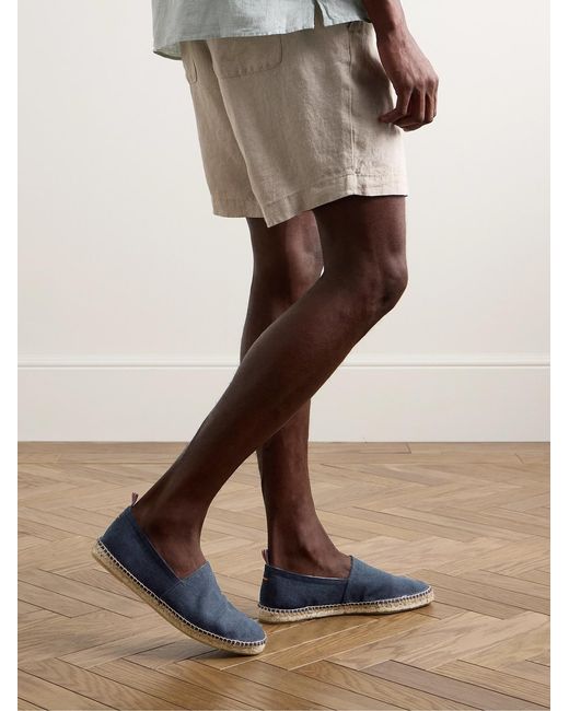 Castaner Blue Pablo Canvas Espadrilles for men