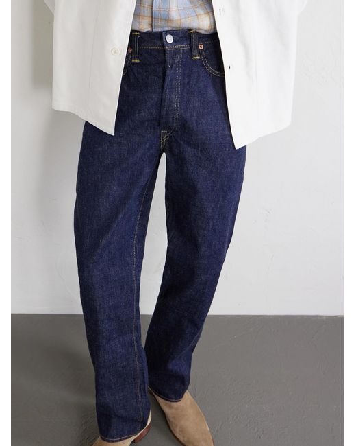 Fullcount Blue 1101 Straight-Leg Selvedge Jeans for men