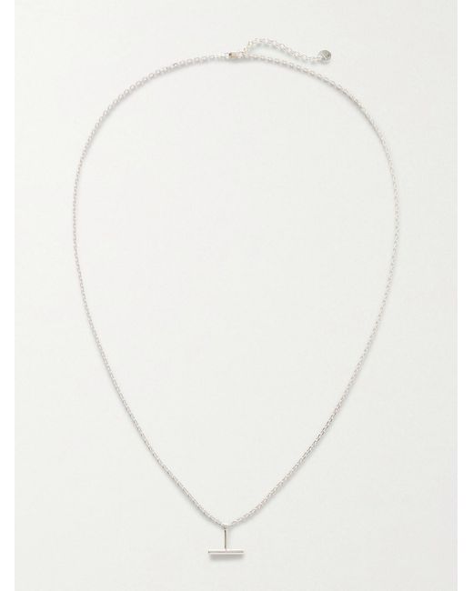 Tom Ford White Sterling Silver Necklace for men