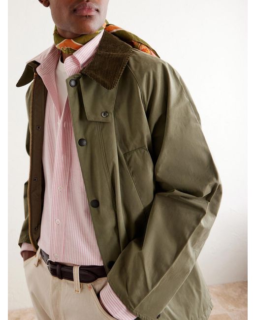 Drake's Pink Button-Down Collar Striped Cotton Shirt for men