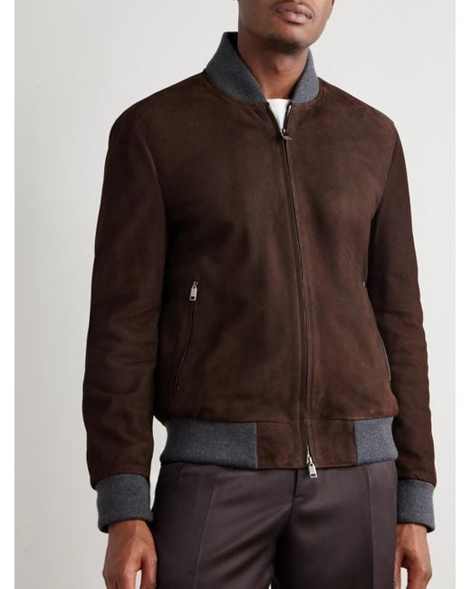 Bomber di Brioni in Brown da Uomo