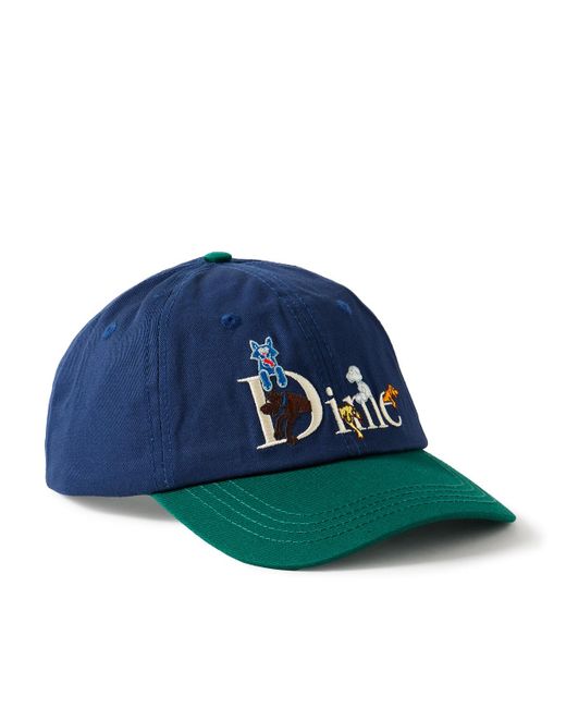 Dime Blue Logo-embroidered Cotton-twill Baseball Cap