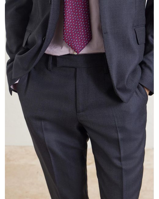 Lardini Blue Straight-Leg Wool Suit Trousers for men