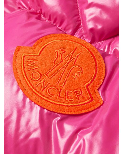 Moncler Pink Dervox Logo-appliquéd Quilted Shell Down Jacket for men