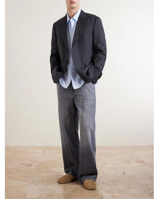 mfpen Black Wool Blazer for men