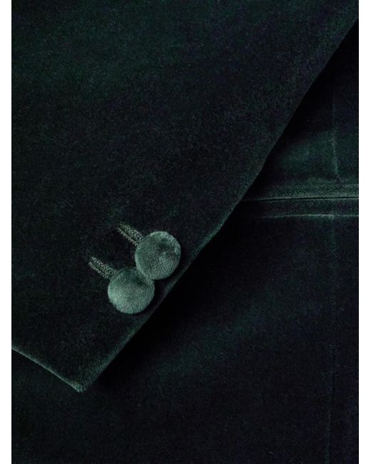 Mr P. Green Cotton-Blend Velvet Tuxedo Jacket for men