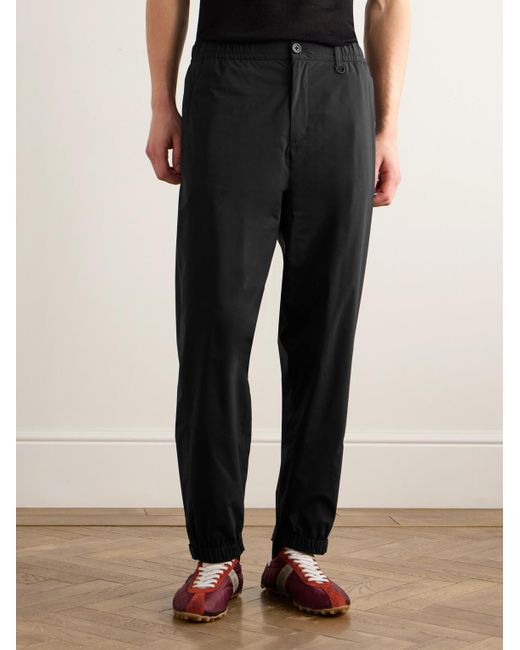 Laminar Black Tapered Shell Trousers for men
