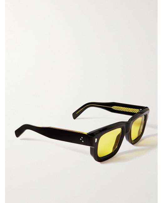 Cutler & Gross Black 1402 Square-Frame Acetate Sunglasses for men