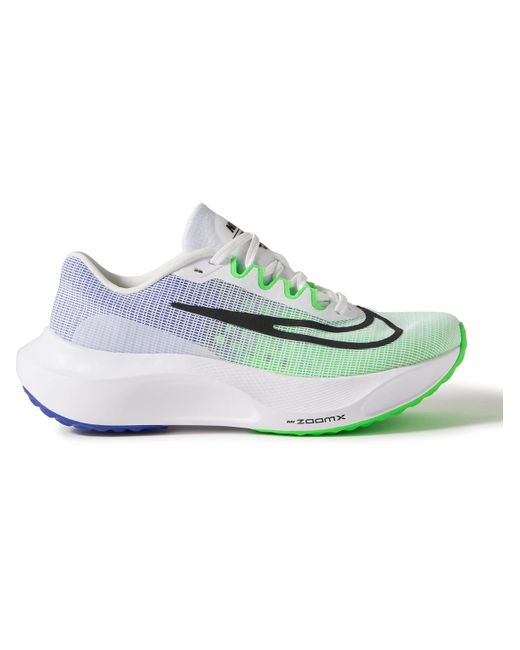 Nike Green Zoom Fly 5 Rubber-trimmed Mesh Sneakers for men