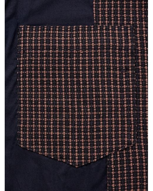 Kardo Black Somesh Checked Cotton Blazer for men